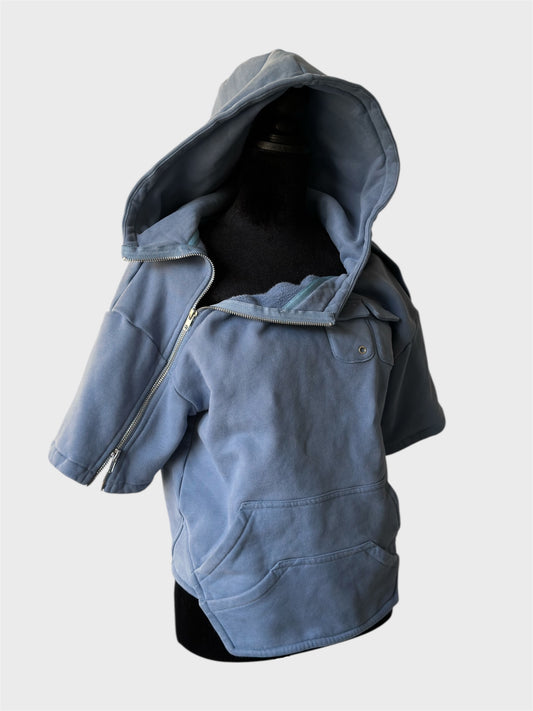 .Asym Hoodie Soft Blue