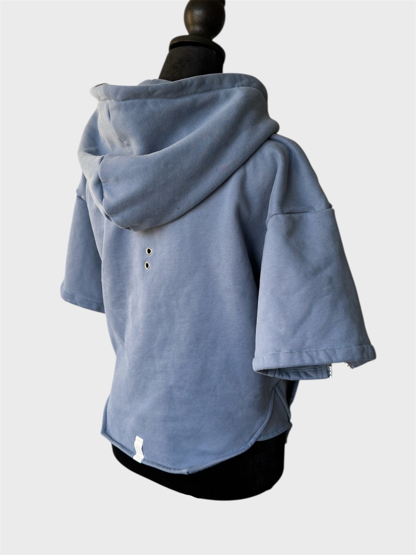 .Asym Hoodie Soft Blue