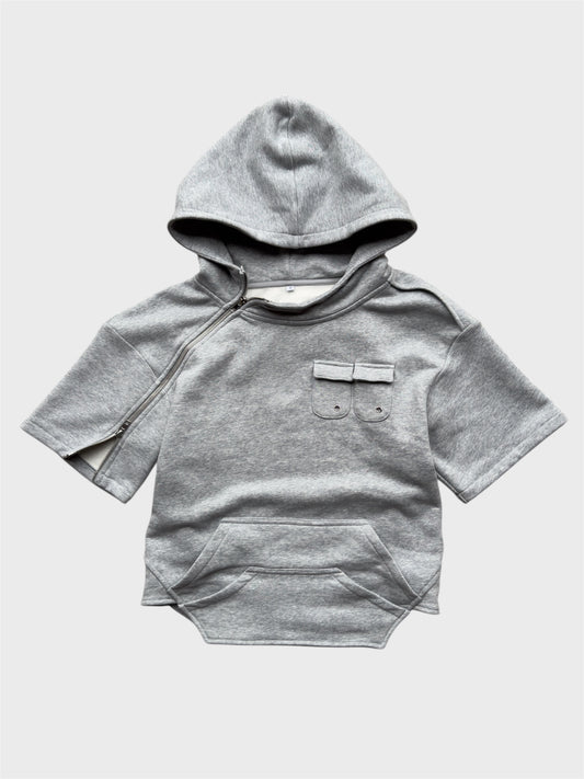 .Asym Hoodie Light Gray