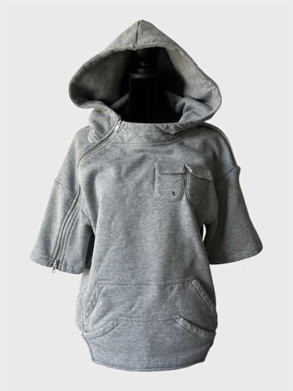 .Asym Hoodie Light Gray